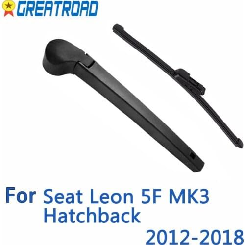 Wiper Rear Wiper Blade & Arm Set Kit For Seat Leon 5F MK3 Hatchback 2012 - 2018 2017 2016 Windshield Windscreen Rear Window