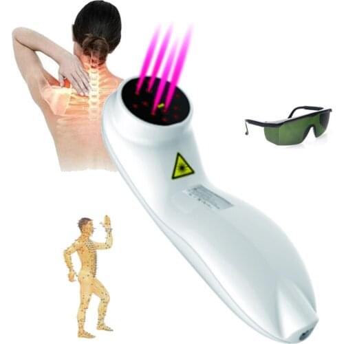 LLLT Low Level Diode Cold LASER THERAPY Physiotherapy Body Pain Relief Home Use Rehabilitation Physical Therapy Free Goggles