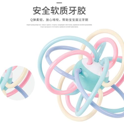 Manhattan Hand Ball Safe Develop Intelligence Candy Manhattan Hand Ball Infant Educational Sensory Teething Toy