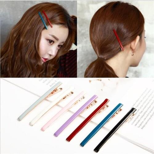 Fashion 6cm Vintage Women Solid Plastic Hair Clips Thick Barrettes Female Elegant Lady Hairpins Hair Accessories