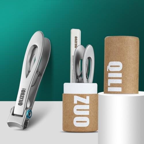 Nail Clippers Kit Stainless Steel Wide Jaw Opening All of Manicure Fingernail Cutter Thick Hard Ingrown Toenail Scissors Tools