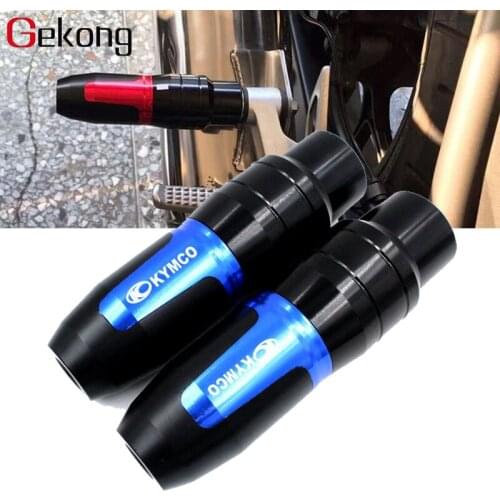 For KYMCO DownTown 350 300i Xciting 250 400 CK250T 300 CK300T Motorcycle CNC Frame Crash Pads Exhaust Sliders Crash Protector