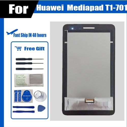 New 7" LCD For Huawei Honor Play Mediapad T1-701 T1 701U T1-701U T1-701W LCD Display With Touch Screen Panel Digitizer