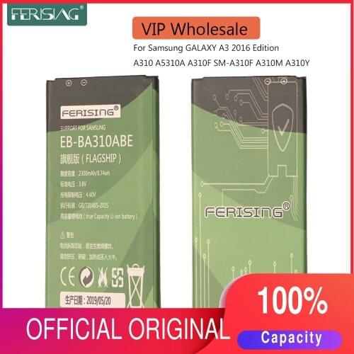 Wholesale EB-BA310ABE Orginal battery For Samsung GALAXY A3 2016 Edition A310 A5310A A310F SM-A310F A310M A310Y Batteries