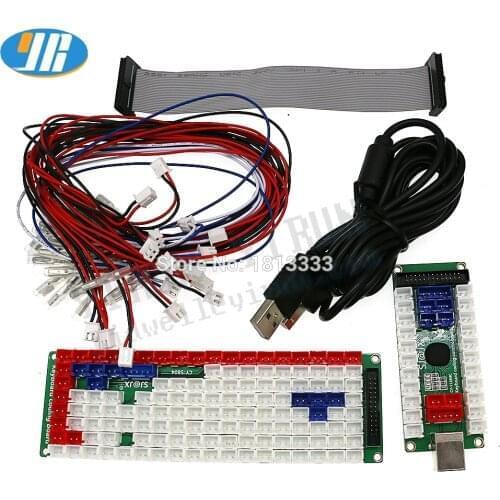 PC Computer Keyboard UBS Encoder With Expansion Board Arcade Button Controller With Cable