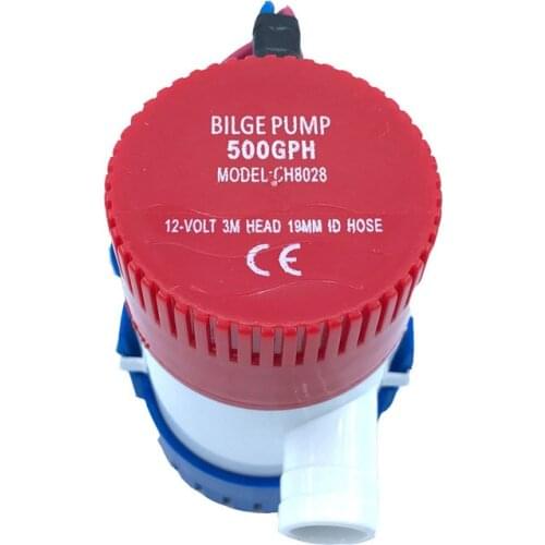 Bilge Submersible Water Pump 12V 24V 500GPH Micro Marine Boat Seaplane Motor Homes Houseboat Aquario Filter Accessories