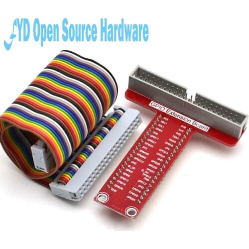 Raspberry Pi B+ suit Special parts T type GPIO expansion board + 40P cable + Breadboard