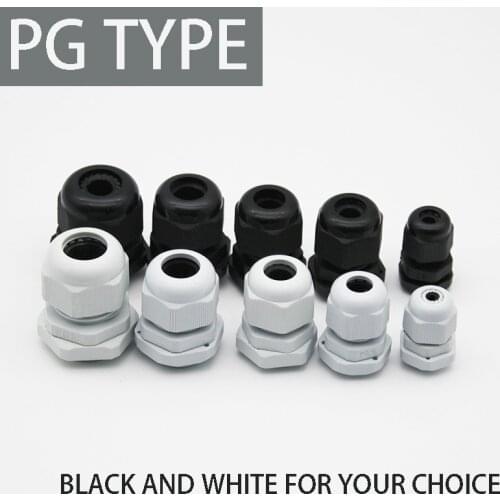 Gland cable for 10 cables, pg7 to 3-6.5mm pg9 pg11 pg13.5 pg16 pg19 / black 21 / white nylon plastic connector