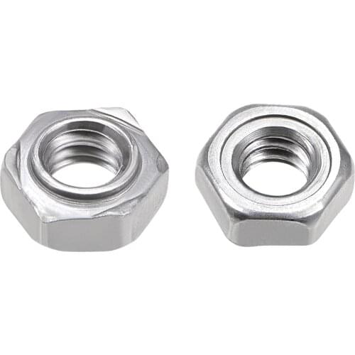 Uxcell Hex Weld Nuts, Carbon Steel with 3 Projections Machine Screw for Component Maintenance