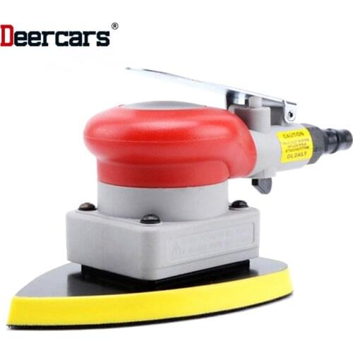 Vibration Type Car Pneumatic Sander Rectangle Auto Air Grinding Sanding Tool Wind Polishing Machine 90*135mm