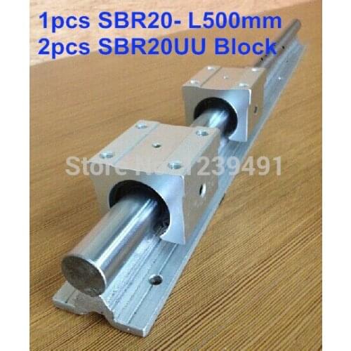 1pcs SBR20 L500mm linear guide + 2pcs SBR20UU block cnc router