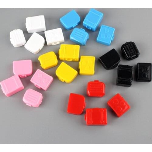 10pcs DIY resin fittings cabochon 3D case Travel box Suitcase charms pendants craft jewelry making materials boutique trinket
