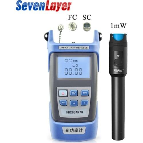 2 In1 FTTH Fiber Optic Tool Kit Fiber Optical Power Meter -70 + 10dBm and 10km 10mW Visual Fault Locator Fiber optic tester pen