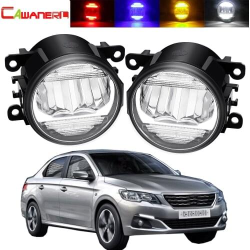 2in1 LED Fog Light + Daytime Running Light For Peugeot 301 2012-2018 Car 30W 8000LM Front Bumper Fog Lamp DRL H11 12V
