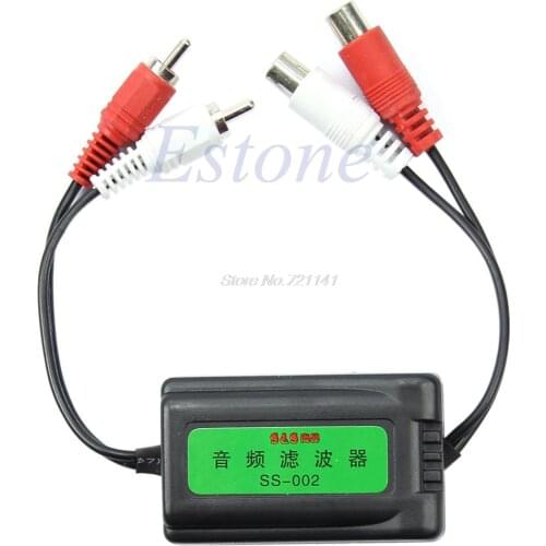 3.5mm Car RCA Amplifier Audio Noise Filter Ground Loop Isolator Suppressor NEW Dropship