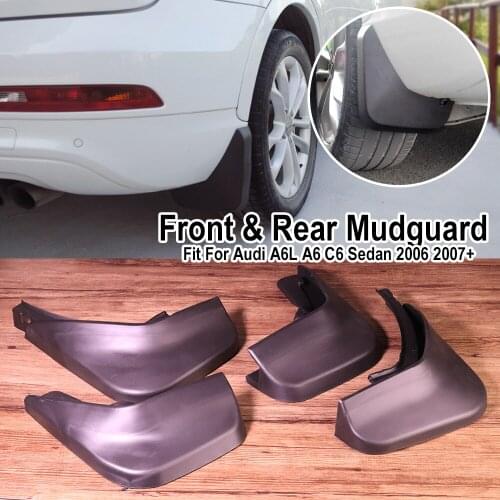 4x Car Mud Flaps Splash Guards Mudguards Fender Mudflaps For Audi A6l A6 C6 Sedan 2006 2007 2008 2009 2010 2011 2012 2013 2014