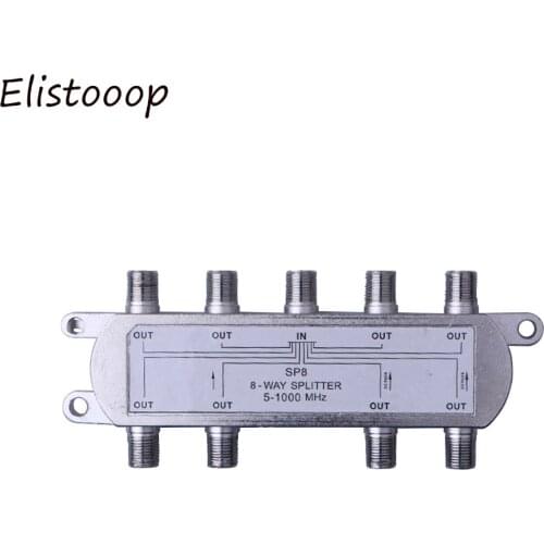 8 Way Port DiSEqC Switch LNB Receiver MultiswitchTV Signal Satellite Sat Coaxial Diplexer Combiner Splitter