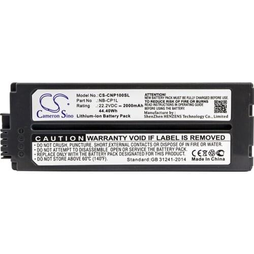 Cameron Sino 2000mAh Battery for Canon Selphy CP- 500 Selphy CP-100 Selphy CP-1000 Selphy CP-1200 ,NB-CP1L NB-CP2L NB-CP2LH