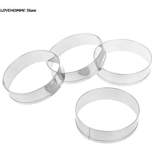 English Muffin Rings 4pc/Set Egg Pancake Biscuit Crumpet Cutter Hamburger Maker Mold Mould Kitchen Tool