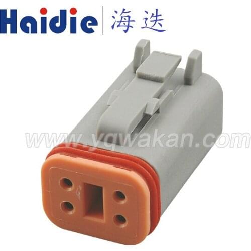 Free shipping 4pin 5sets auto 4pin plastic electric waterproof wiring harness connector DT06-4S