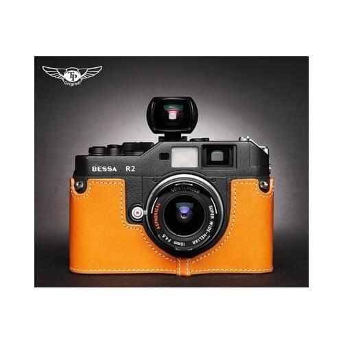 Handwork Photo Camera Genuine leather cowhide Bag Body BOX Case For Bessa R4 R3 R2 R4M T Rollei 35RF Protective sleeve box base