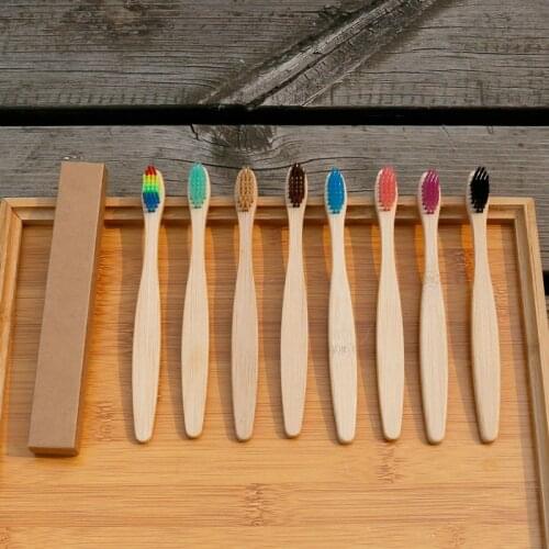 Childrens bamboo toothbrush 5 sticks bamboo toothbrush 10 sticks bamboo toothbrush set