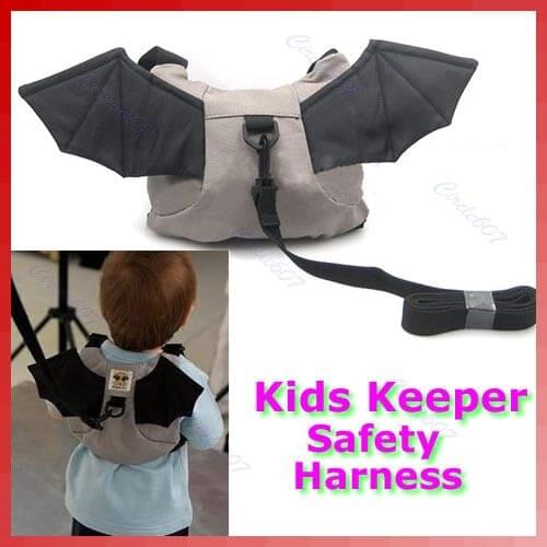 Baby Kid Keeper Toddler Walking Safety Harness Strap Rein Bat Backpack Bag