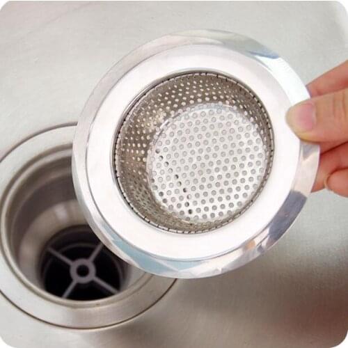 Kitchen Sink Filter Mesh Pool Vegetables Basin Stainless Steel Prevent Network 3 Sizes Bathroom Drainer Plug To Catch Block