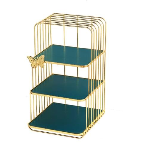 Light luxury cosmetics storage rack mask perfume lipstick storage box desktop dressing table skin care product storage a