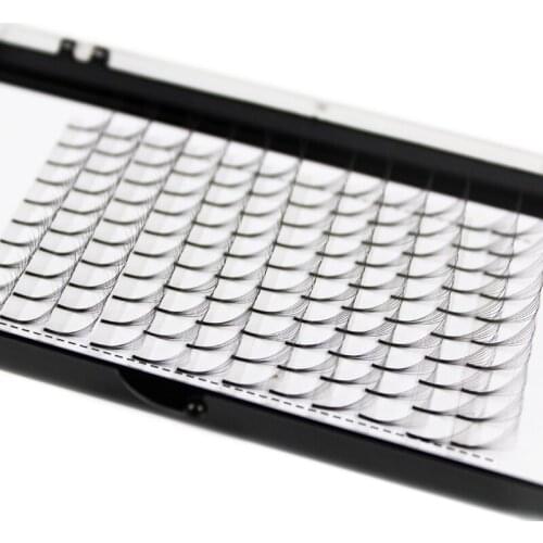 Wholesale price volume 7D eyelash extensions long Stem Pre made 100% handmade synthetic hair russian volume lashes fans