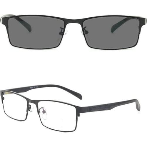 2019 New Progressive Multi Focus Reading Glasses Men Women Square Multifocal Diopter Sun Photochromic Sunglasses with Box NX