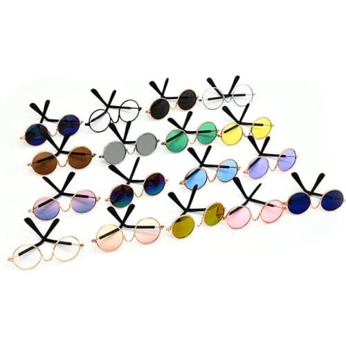 High quality bjd dolls glasses 20cm EXO dolls glasses 15 color Clear Lens Frame Eyewear Eye Glasses doll clothes accessories