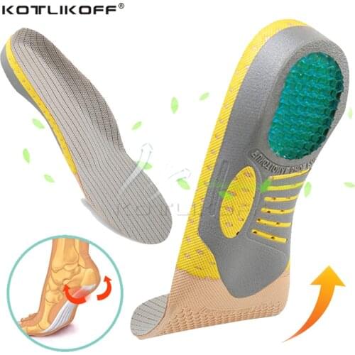 KOTLIKOFF Premium Orthopedic Insoles For Feet High Arch Support Flat Foot Insole Health Sole Pad For Shoes Foot Massager Insert