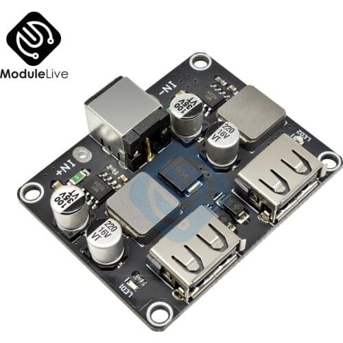 2USB Dual USB QC2.0 QC3.0 Fast Quick Charge Charging Board DC 6-32V Step Down Car Power Supply Converter Charger DCP FCP SCP AFC