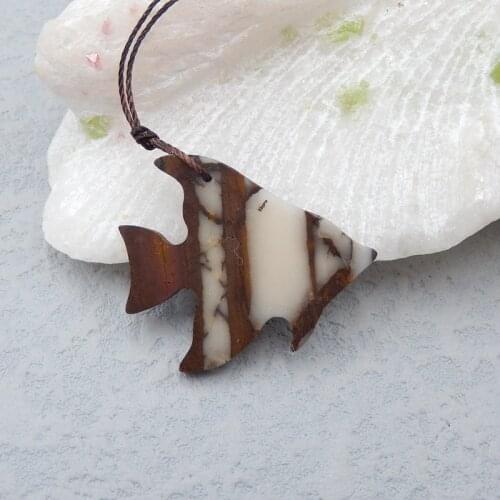 Natural Gemstone Pendant Bead,Custom Semiprecious Gems Pendant Jewelry 33x28x3mm 4g