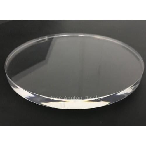 300x300x10mm Clear Acrylic Round Block