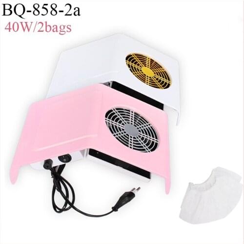 RainSolid 40W Nail Dust Collector Nail Suction Fan Dust Vacuum Cleaner Manicure Machine with 2 Dust Collecting Bag Salon Tools