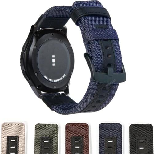 20 22 mm Band for Garmin Vivoactive 4 3 Music Forerunner 245 245M 645 Strap Nylon Watchband Correa For Garmin Venu 2 SQ Bracelet