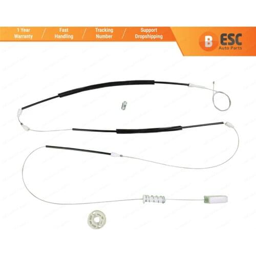 ESC EWR1007 Window Regulator Repair Kit Front Left Door for Porsche Boxster 987 2005-2012 Porsche Cayman 987 MK1 2006-2012