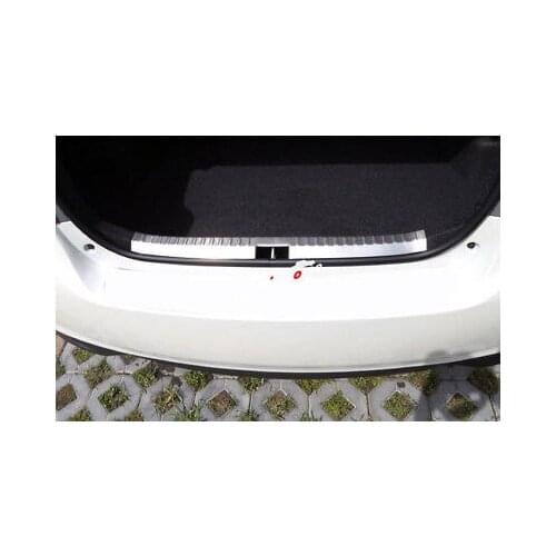 Steel Inner Rear Bumper Protector Sill Plate For Toyota Vios Yaris Sedan 14-17