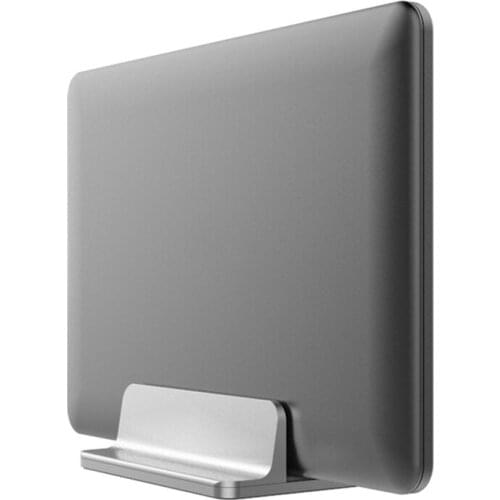 Aluminum Alloy Vertical Laptop Stand For All Macbook Air Pro Notebook Adjustable Desktop Laptop holder For Surface Chromebook