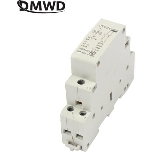 Auxiliar de partida KOHTAKTOP CT1 CT1-25 16A 20A 25A 2P 230V 50 or 60HZ Din rail Household Plastic AC Contactor