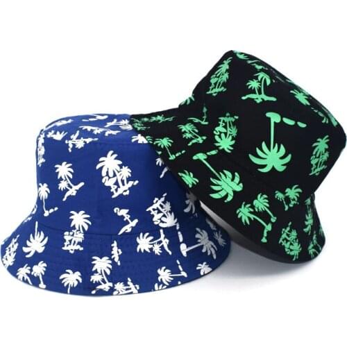 High Quality Reversible Bucket Hat For Women Fashion Print Panama Hip Hop Caps Outdoor Travel Fisherman Hat Male M116