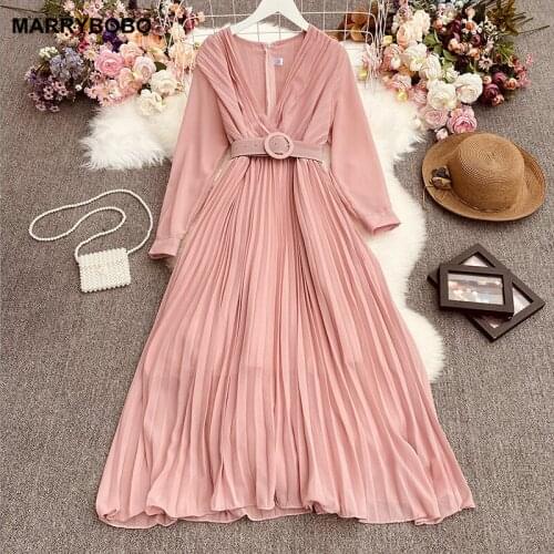 Women Long Dresses Autumn Winter Female Long Sleeve Solid Party Dress 2021 Vintage Casual Solid Belted Dress Plus Size