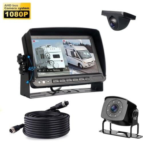 1024x600 High Definition AHD Wireless Truck DVR 7" Monitor Night Vision Reverse Backup Recorder Camera For Bus/Rv/Van/Camper