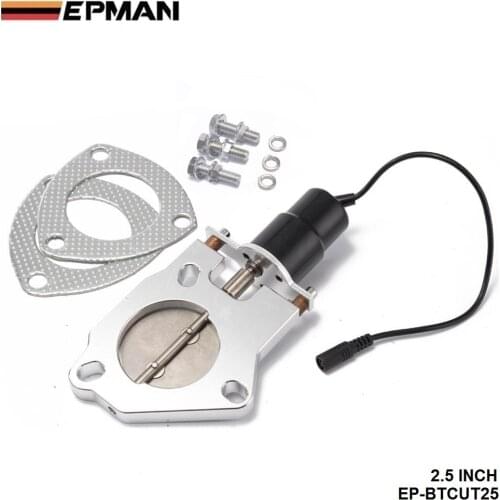 2.5" Electric Exhaust Cutout Remote Control Motor Kit For BMW E30 M20 325 325i 6cy 1988 - 1993 EP-BTCUT25