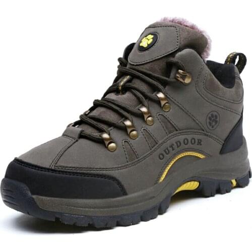 2021 Hiking Shoes Men Winter Mountain Climbing Trekking Boots Top Quality Outdoor Fashion Casual Snow Boots Combat Boots