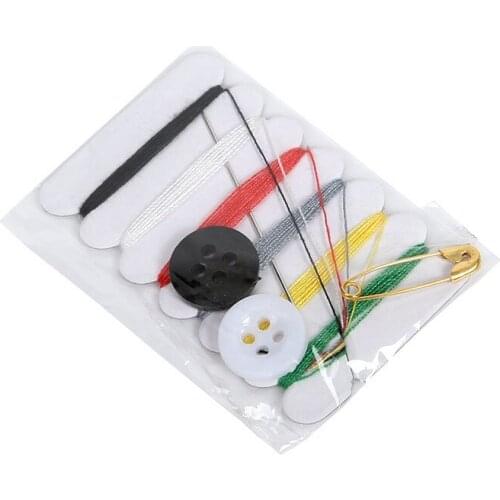 3000 sets/lot Mini Sewing Kit Travel Sewing Kits Embroidery Needlework Six Threads Mending Kit Free Shipping ZA5112