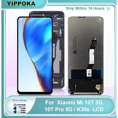 6.67"Original For Xiaomi Mi 10T Pro 5G LCD M2007J3SG M2007J3SP Display Touch Replacement Parts For Mi 10T 5G LCD K30S Display