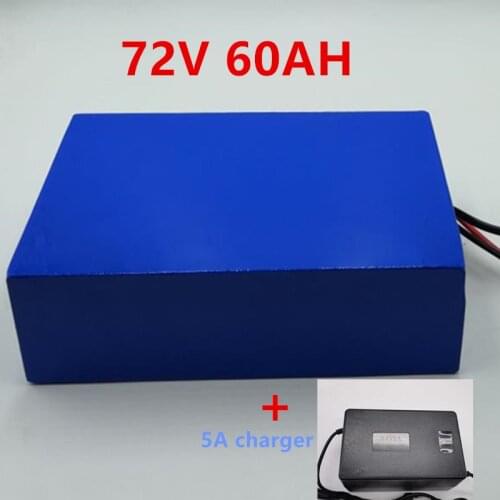 72V 60ah Electric Bike E Motorcycle battery lead-acid refit for 72V 2000W 3000W 4000W 5000W Motor + 84V 5A charger